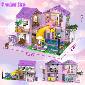HSANHE Purple Girls Summer Villa gift box packaging conveys a thoughtful, ready-to-gift experience.