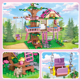 HSANHE Tree House Building Set detailed instructions help kids build step by step