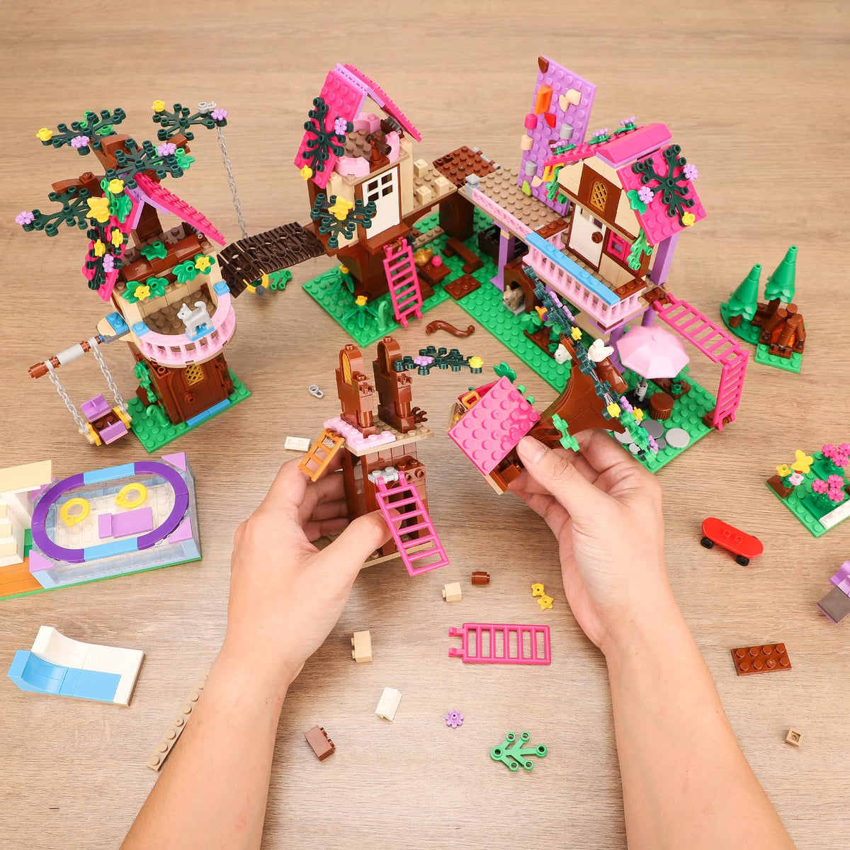 HSANHE tree house-building-set detailed-instructions ensures stress-free assembly and accurate step-by-step guidance.