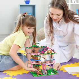 HSANHE Tree House Building Set promotes collaborative play and shared storytelling