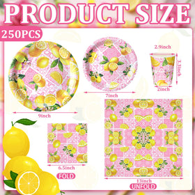Hsei pink lemon 9-ounce cup for beverages at showers and parties
