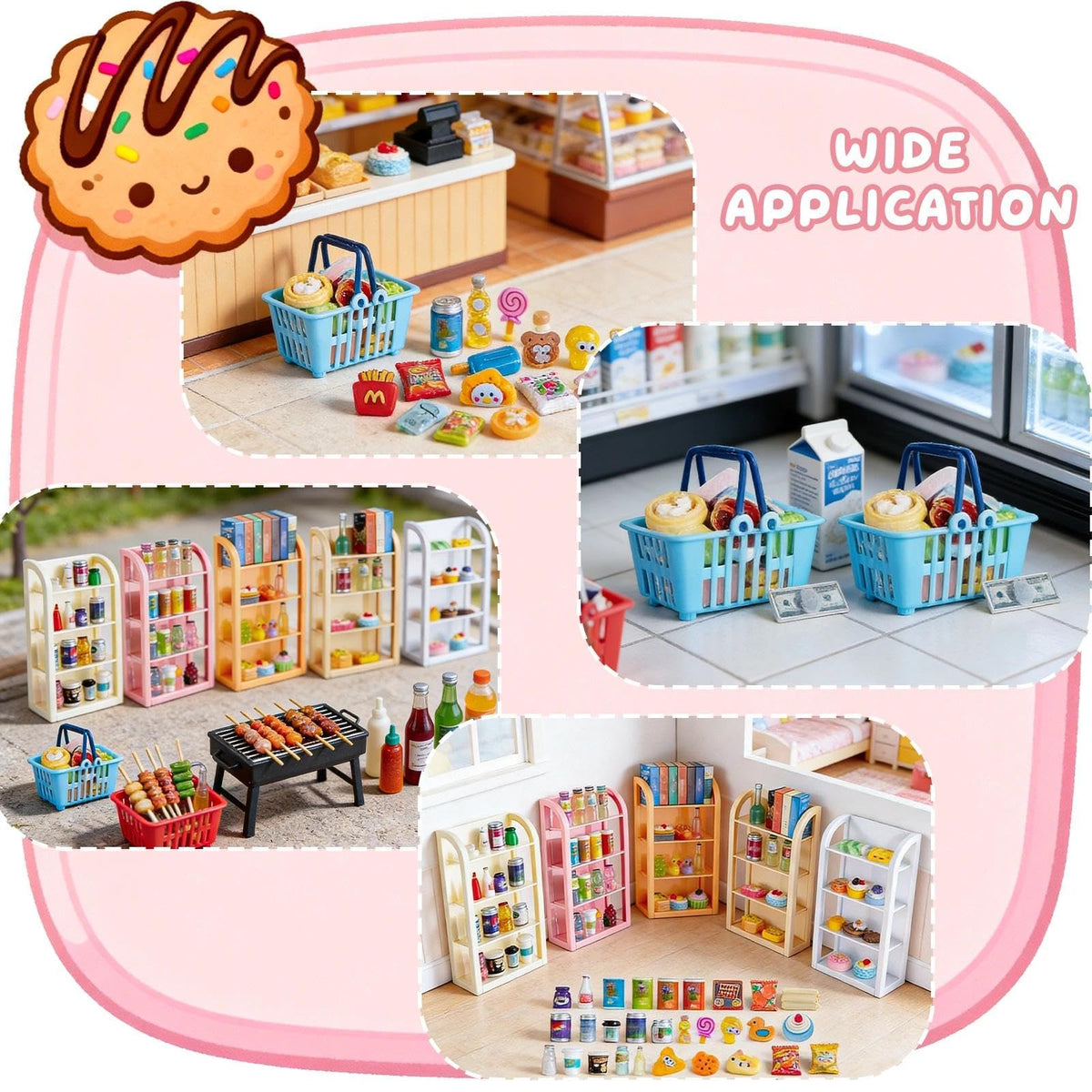 HSJH dollhouse-kitchen-playset-decor encourages creative cooking pretend play