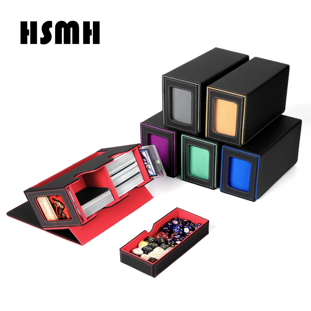 HSMH MTG Deck Box magnetic closure secures contents during travel.