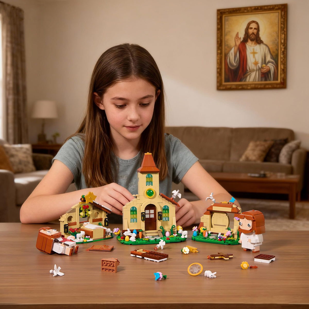 HTOWPMLS Jesus 3-in-1 buildable figures encourage hands-on learning
