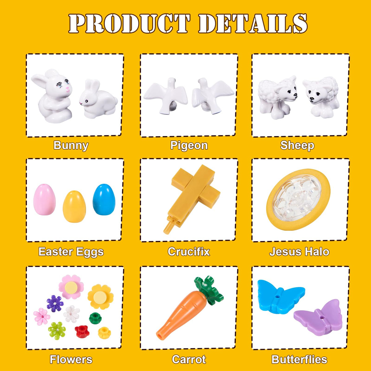 HTOWPMLS Jesus 3-in-1 resurrection scene blocks inspire Easter-themed building