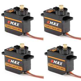 HTRC EMAX ES08MA II 12g servo front view for compact, precise RC control.