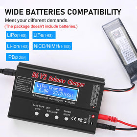 HTRC LiPo charger balance display shows cell status at a glance.