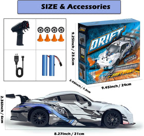 HTURCCOP RC drift car drift tires help controlled slides on suitable surfaces.