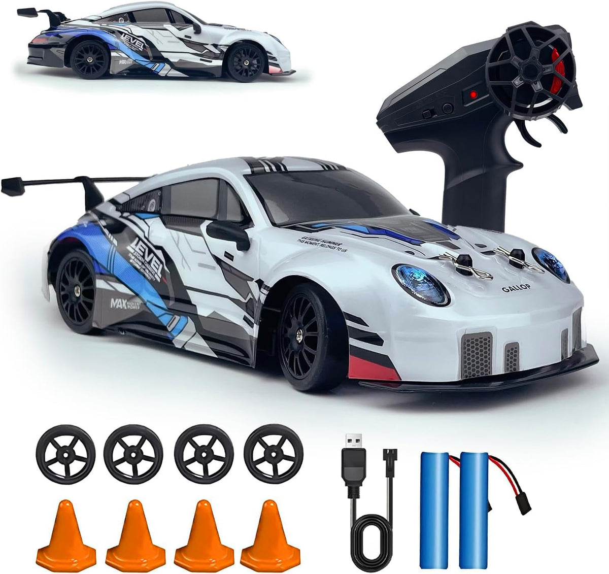HTURCCOP RC drift car shell with durable construction for long-lasting play.