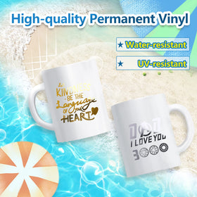 HTVRONT long-lasting vinyl resists sun and rain for reliable color.