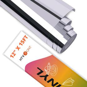 HTVRONT silver chrome vinyl roll with mirror finish for standout projects.