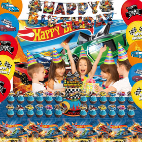 htwhvt car balloons brighten the room for a lively celebration.