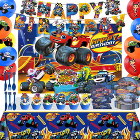 HTWHVT Monster Truck banner for chic party decor and photo moments