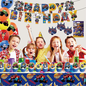 HTWHVT monster truck plates support quick, kid-friendly meals.