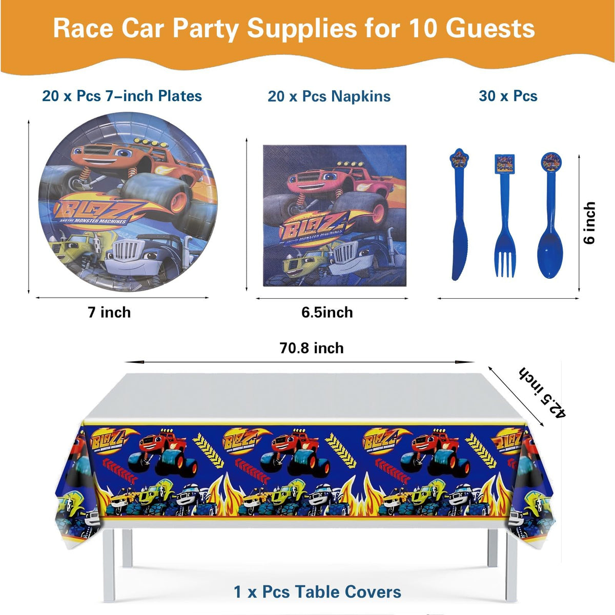 HTWHVT Monster Truck tablecloth for vibrant party tables