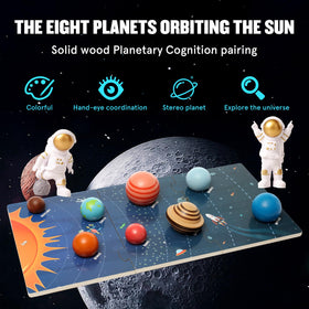 Htyibfs knowledge cards show realistic planet images for recognition.