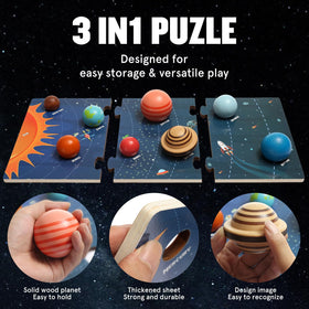 Htyibfs resin astronauts accompany planets for imaginative space play.