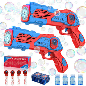 HtZestToysiop bubble gun set with spider design, ideal for outdoor family playtime.