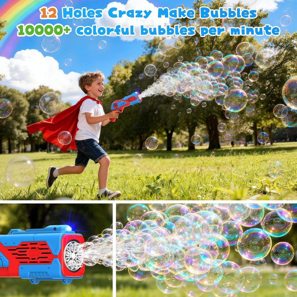 HtZestToysiop LED glow bubbles brighten dusk parties and celebrations.