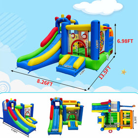 HuaKastro Bounce House climbing wall encourages adventurous climbing and exploration