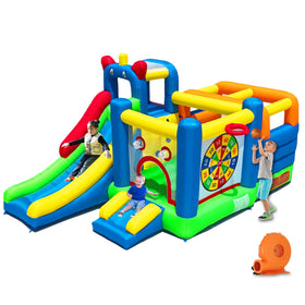 HuaKastro Bounce House crossbar obstacle enhances coordinated play for kids