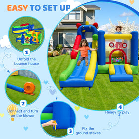 HuaKastro Bounce House giant dart board offers interactive group games