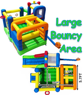 HuaKastro Bounce House large bouncy area for energetic jumping fun