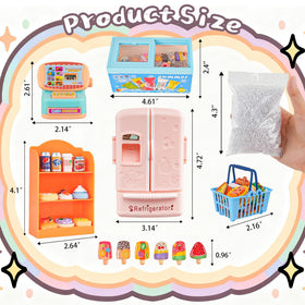 HUADELAIMA freezer miniatures for realistic cold treats play