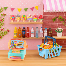 HUADELAIMA ice cream items and cups for colorful pretend desserts