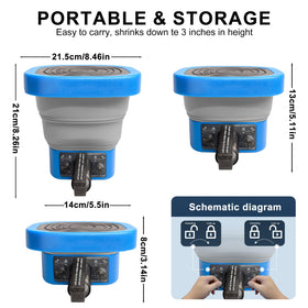HUAFUNWIN bucket with speed loader for rapid reloading between rounds.