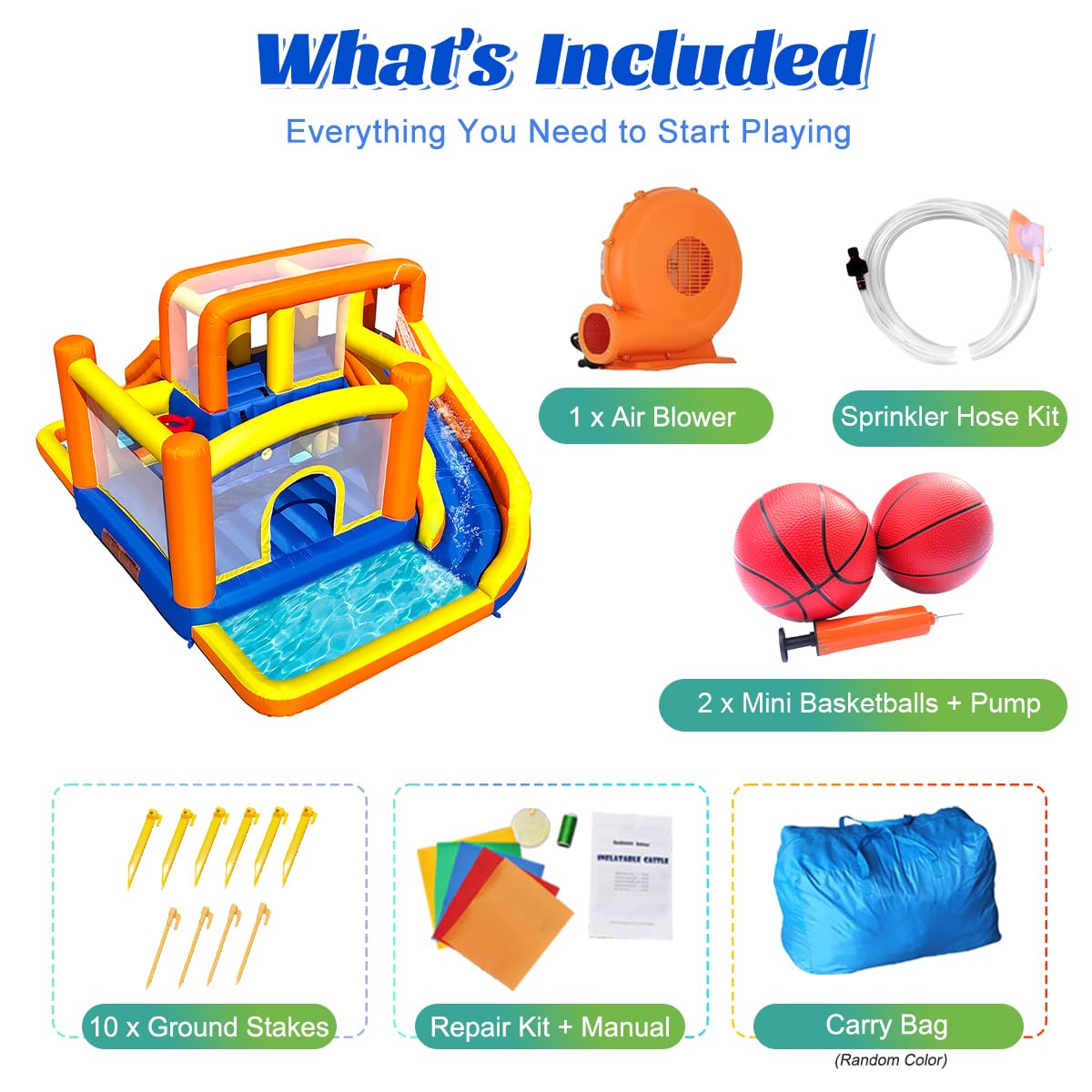 HuaKastro backyard party use – wide shot, ideal for multi-child fun