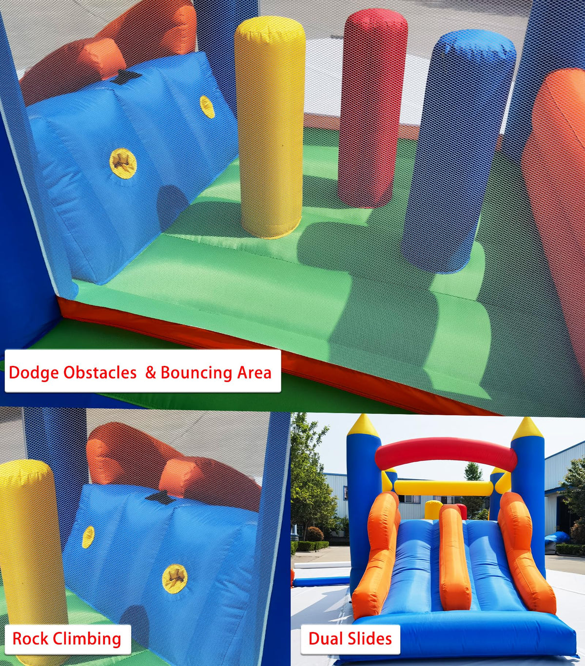 HuaKastro climbing wall and jumping area encouraging exploration and exercise