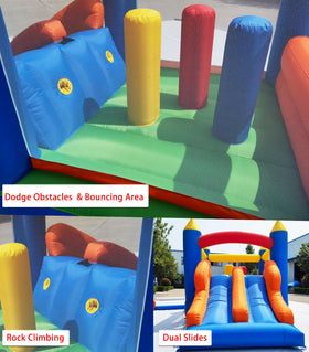 HuaKastro climbing wall and jumping area encouraging exploration and exercise