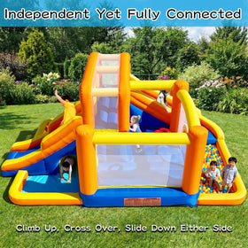 HuaKastro dual slides – side view, long slides for fast entry