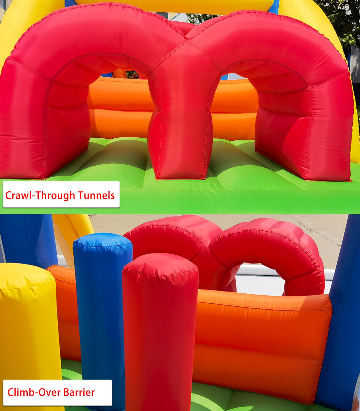 HuaKastro inflatable with tunnels and poles promoting active crawling