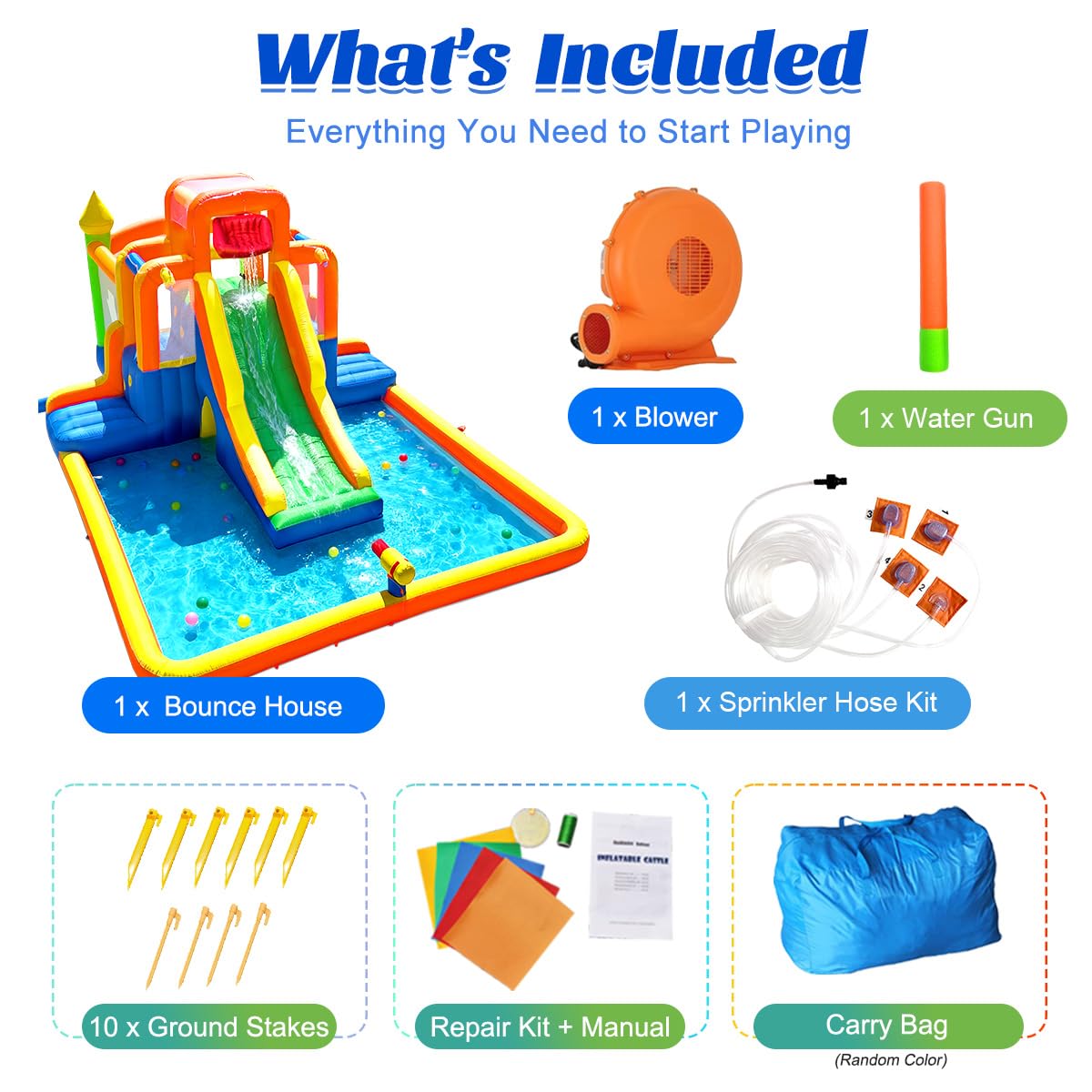 HuaKastro sturdy construction supports outdoor fun
