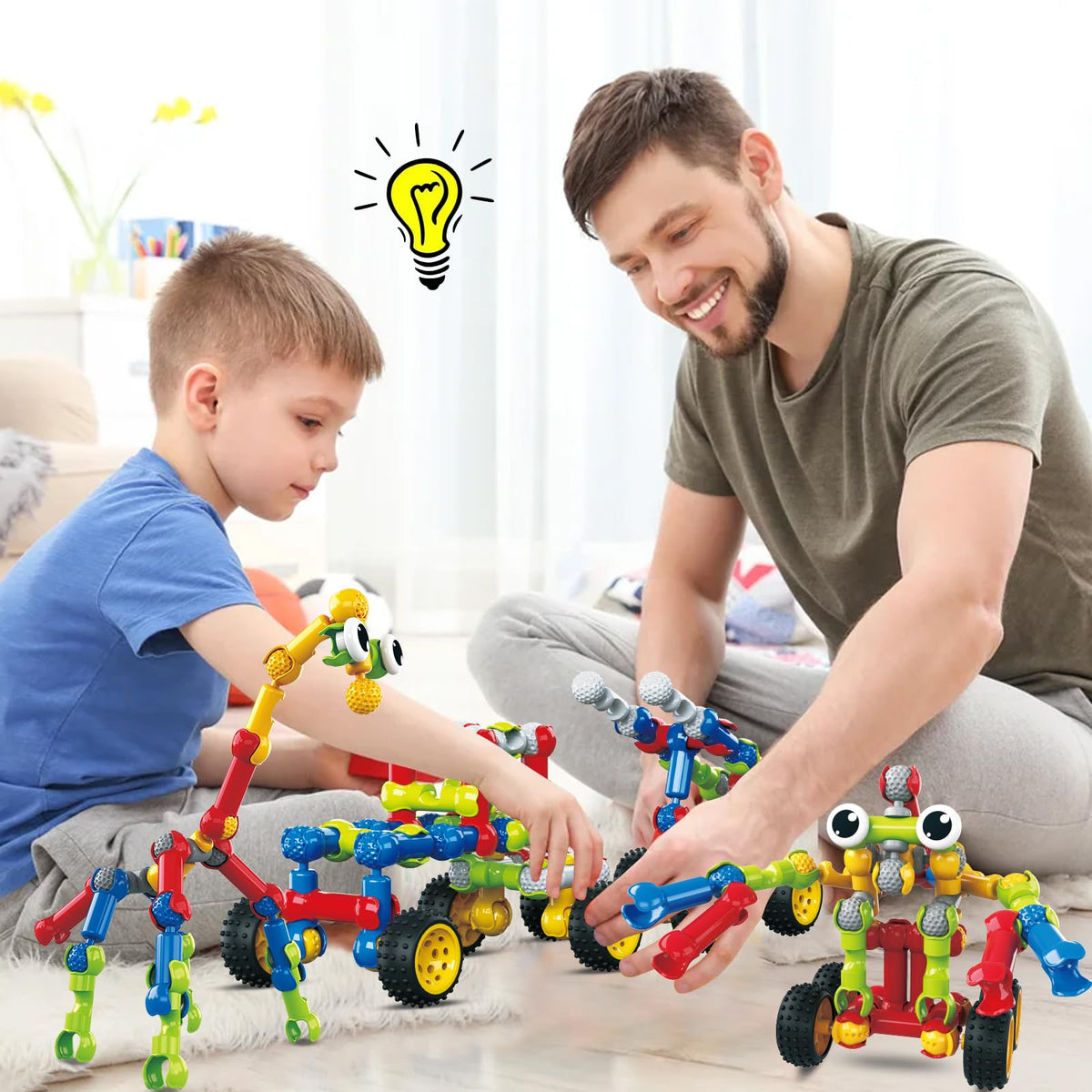 Huaker dinosaur model promotes imaginative construction and exploration