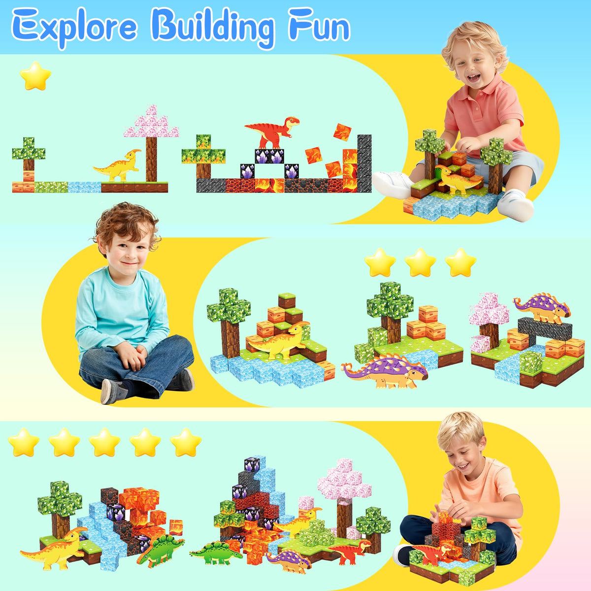 Huaker one-inch magnetic cubes close-up show sturdy magnets and durable design.