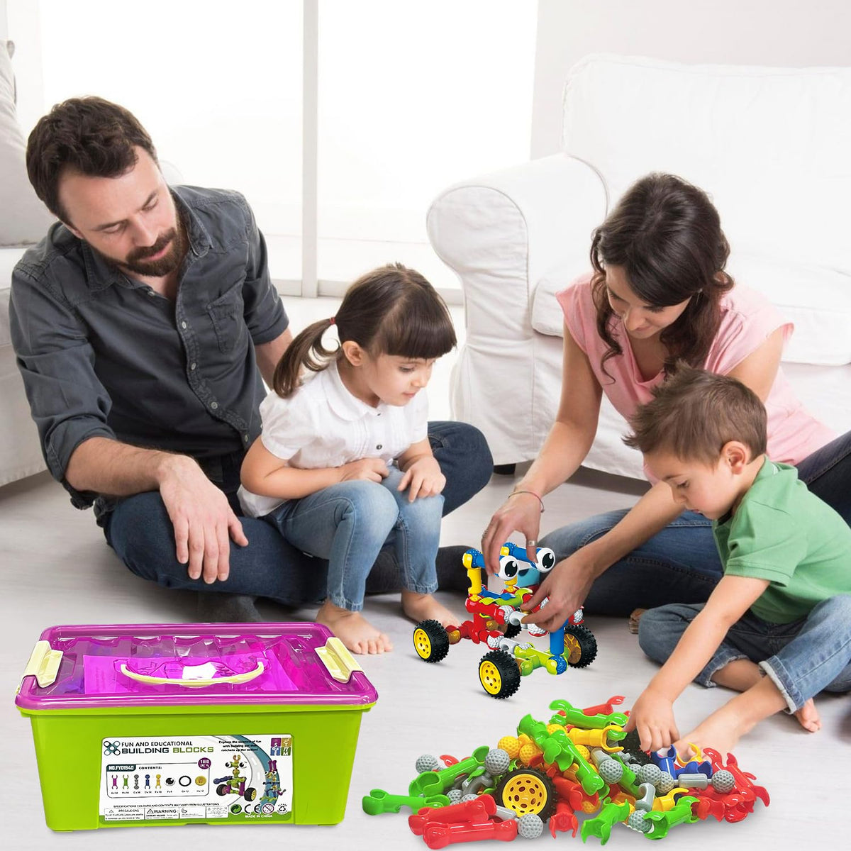 Huaker family playtime promotes collaboration while exploring designs