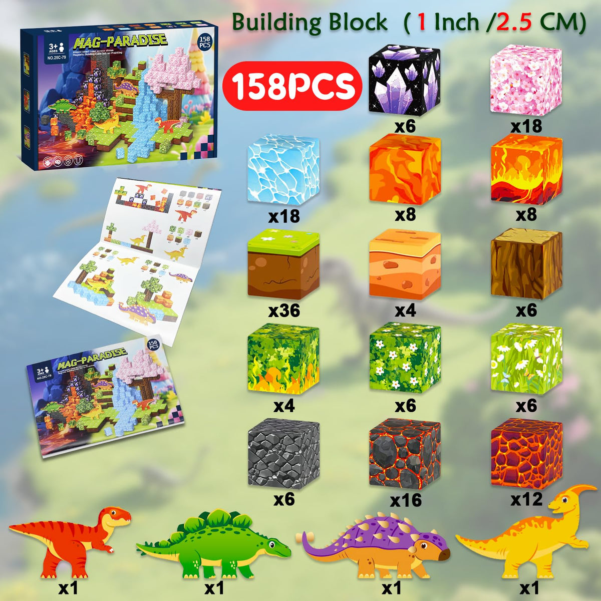 Huaker volcano rescue scene demonstrates action-oriented construction play.