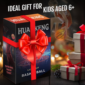 HuanKeng gift-boxed glow basketball, a social toy for teens and kids