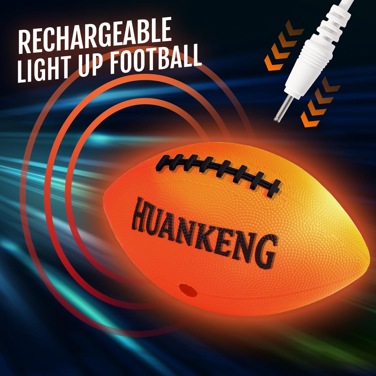 HuanKeng glow football official size 6 feels familiar for teens