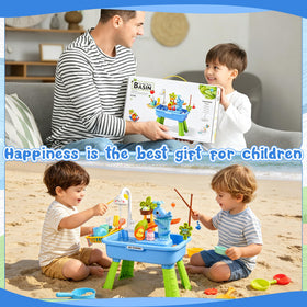HUASHILUO easy-drain basin keeps play tidy and storage simple.
