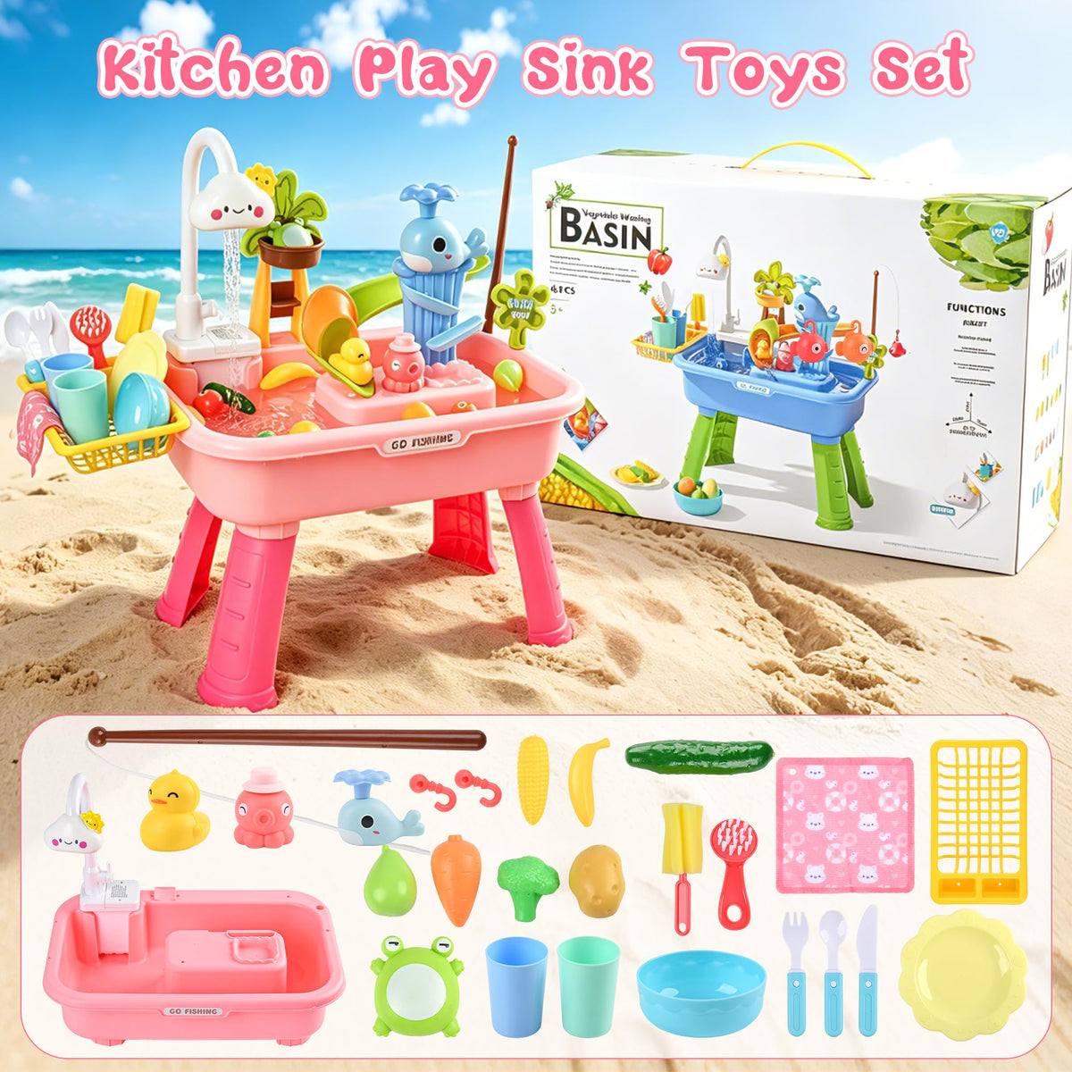 HUASHILUO height-adjustable setup grows with children for comfortable play.