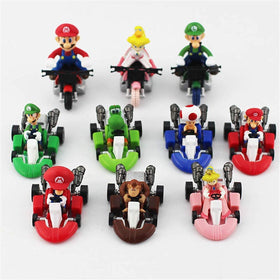 HUAWELL Mario kart pullback toy car with Mario for quick, entertaining play.