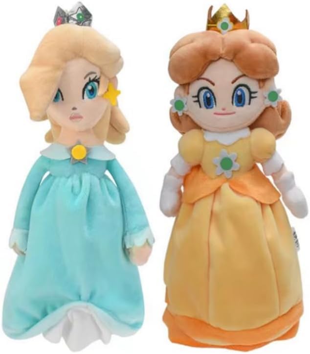 HUAWELL Rosalina and Daisy plush 8-inch, soft and cuddly twin toys for imaginative play