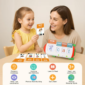 HUBFIVY home learning kit enables kids to master phonics and early math.