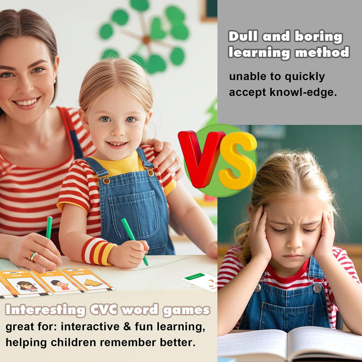 HUBFIVY Music cards with nursery rhymes for rhythm and memory