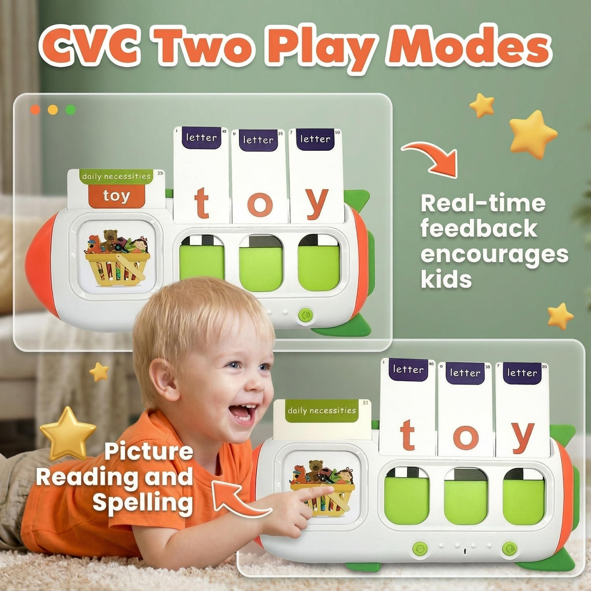HubFivy Talking Flash Cards provide alphabet spelling with instant feedback for practice.