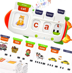 HubFivy Talking Flash Cards offer double-sided CVC activity for word-picture matching.